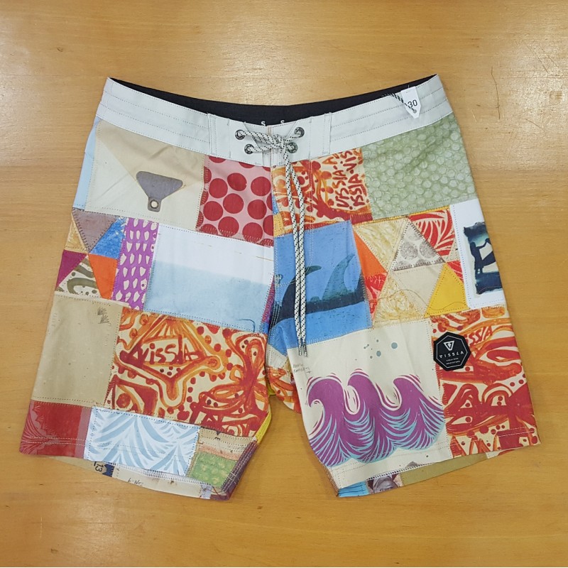 VISSLA BOARDSHORT QUILTAGE 17.5" BONE