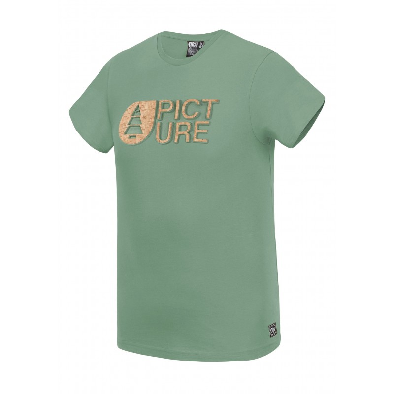 PICTURE ORGANIC T-SHIRT BASEMENT CORK ARMY GREEN