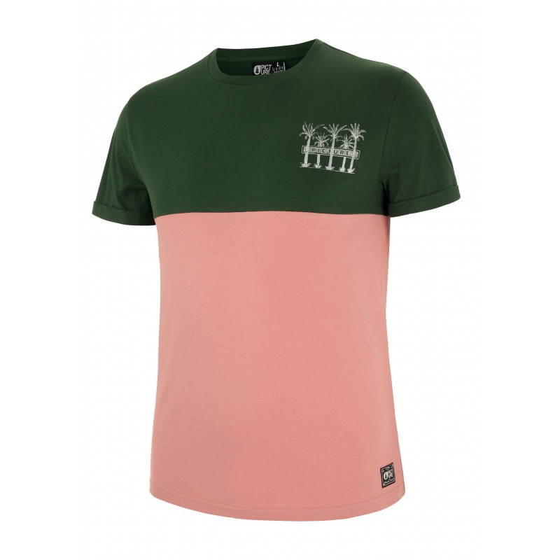 PICTURE ORGANIC T-SHIRT HARRY PINE GREEN COTON BIO