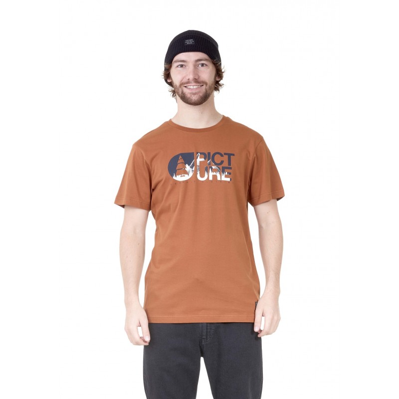 PICTURE T-SHIRT LOFOTEN BROWN