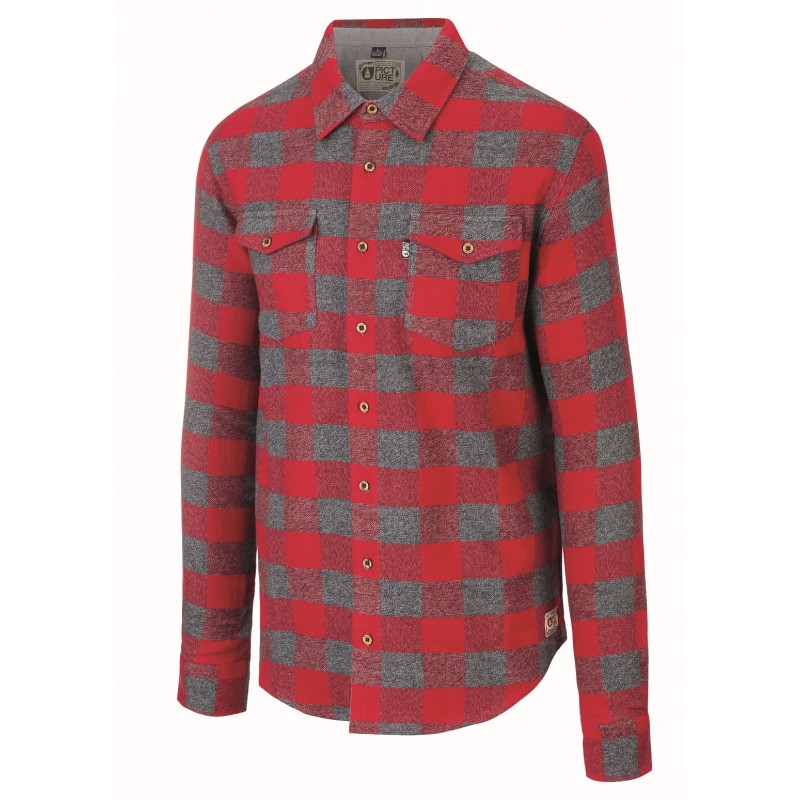 PICTURE CHEMISE HILLSBORO RED CARREAUX FLANELLE