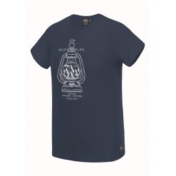PICTURE T-SHIRT EUGENE DARK BLUE