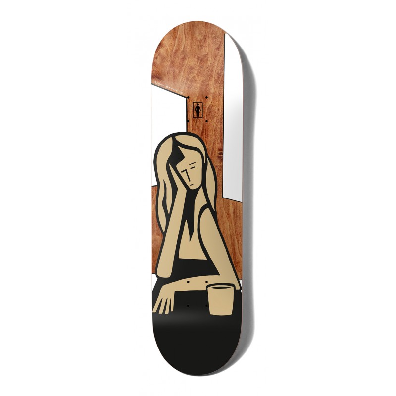GIRL 8.0" PLATEAU  ONE OFF BANNEROT CONTEMPLATION SKATEBOARD DECK