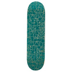 KROOKED PLATEAU 8.375" PP FLOCK PRICEPOINT GREEN SKATEBOARD