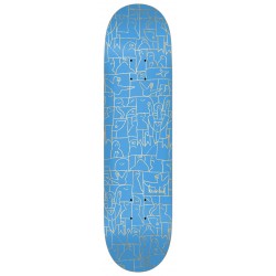 KROOKED PLATEAU 8.25" PP FLOCK PRICEPOINT BLUE SKATEBOARD