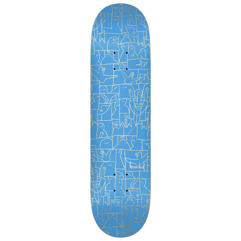 KROOKED PLATEAU 8.25" PP FLOCK PRICEPOINT BLUE SKATEBOARD