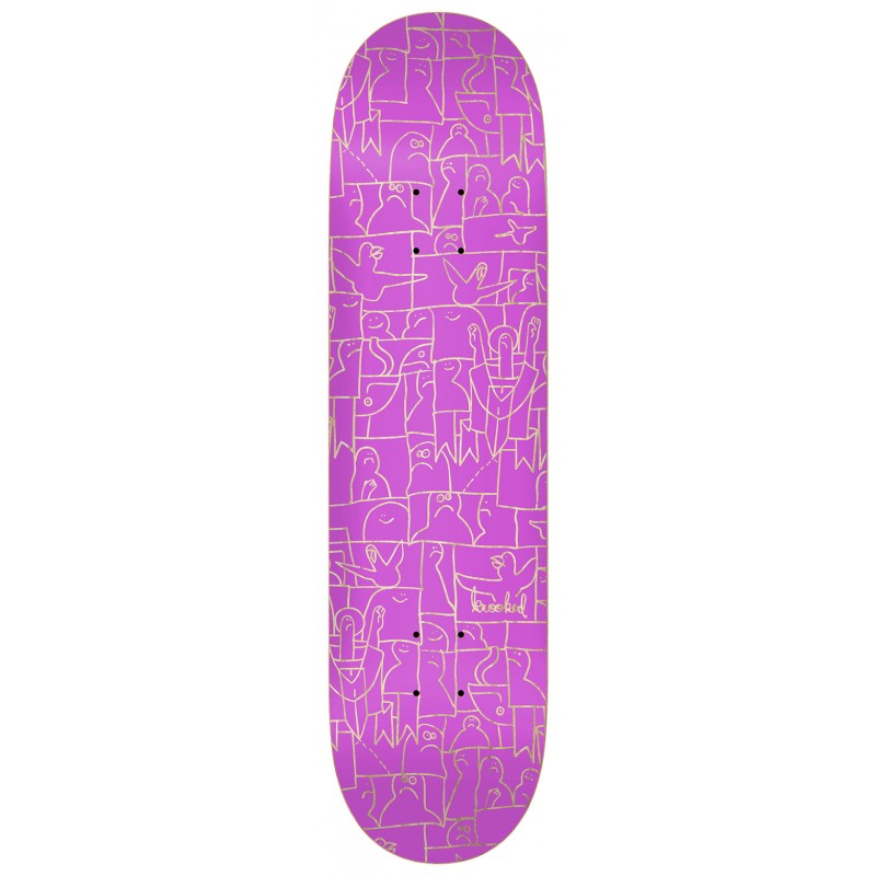 KROOKED PLATEAU 8.06" PP FLOCK PRICEPOINT PINK SKATEBOARD