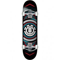 ELEMENT COMPLET 8.0" HATCHED SKATEBOARD RED BLUE