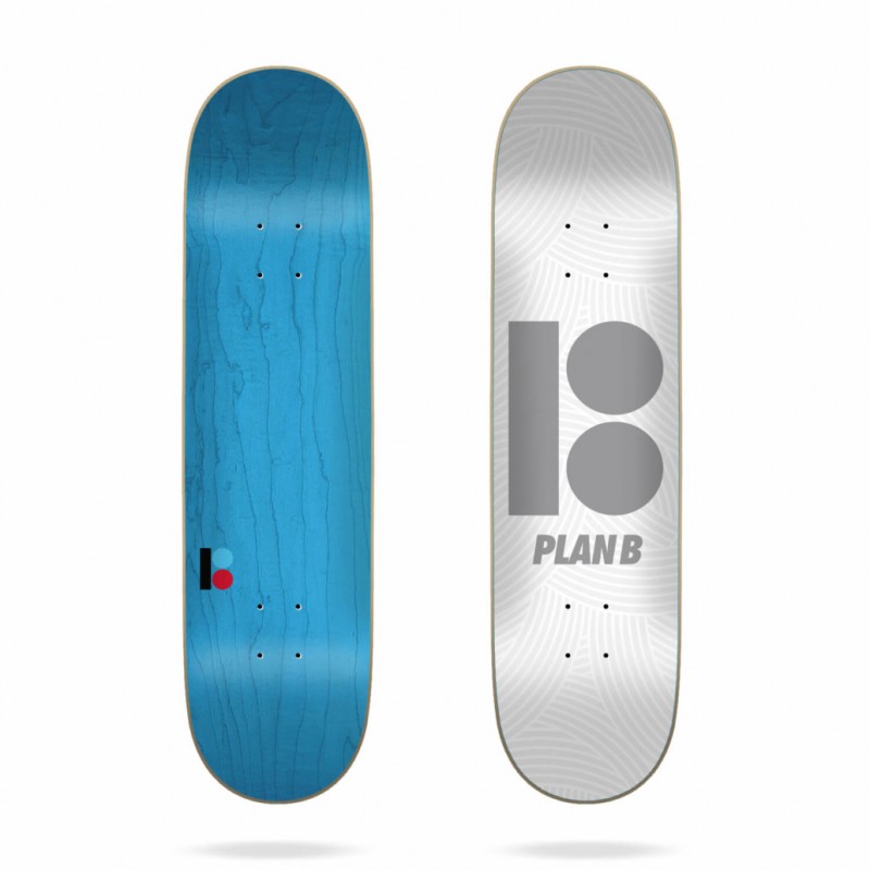 PLAN B PLATEAU 8.25" TEAM TEXTURE SKATEBOARD